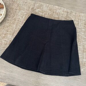 LOFT Black A-line Mini Skirt for Work